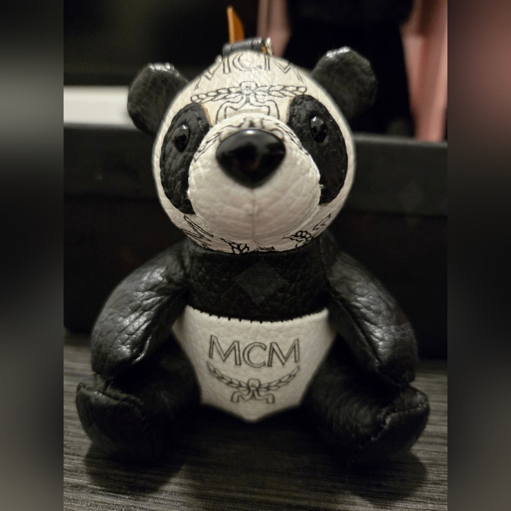 MCM Panda Plush Keychain - Picture 2 of 4